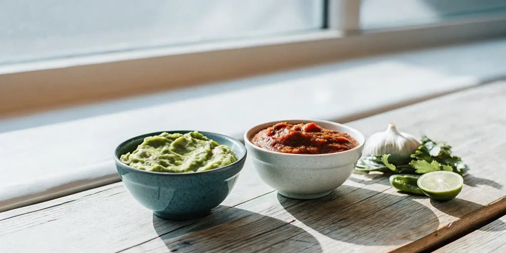 Green Sauce Burrito Recipe 5 Two types of homemade green sauce