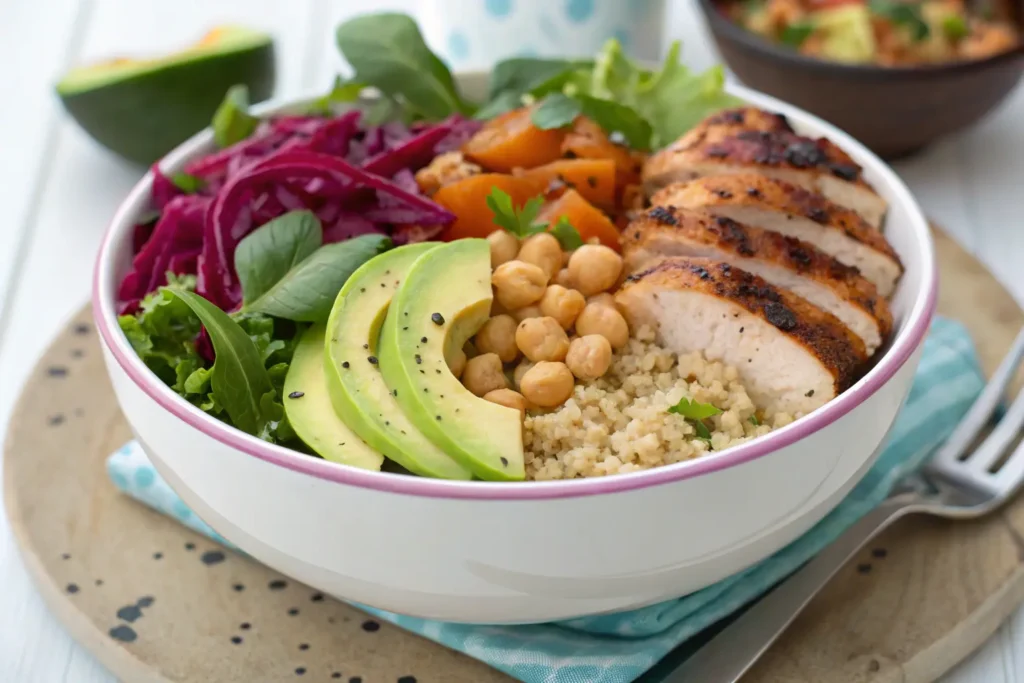 Natural Mounjaro Recipe 1 High-protein, high-fiber natural Mounjaro recipe bowl