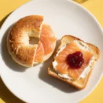 Sourdough and regular bagels side by side