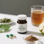 Natural Mounjaro supplement bottle with ingredients