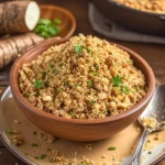What farofa looks like when served