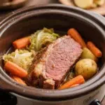 Corned meat recipe slow cooker with veggies