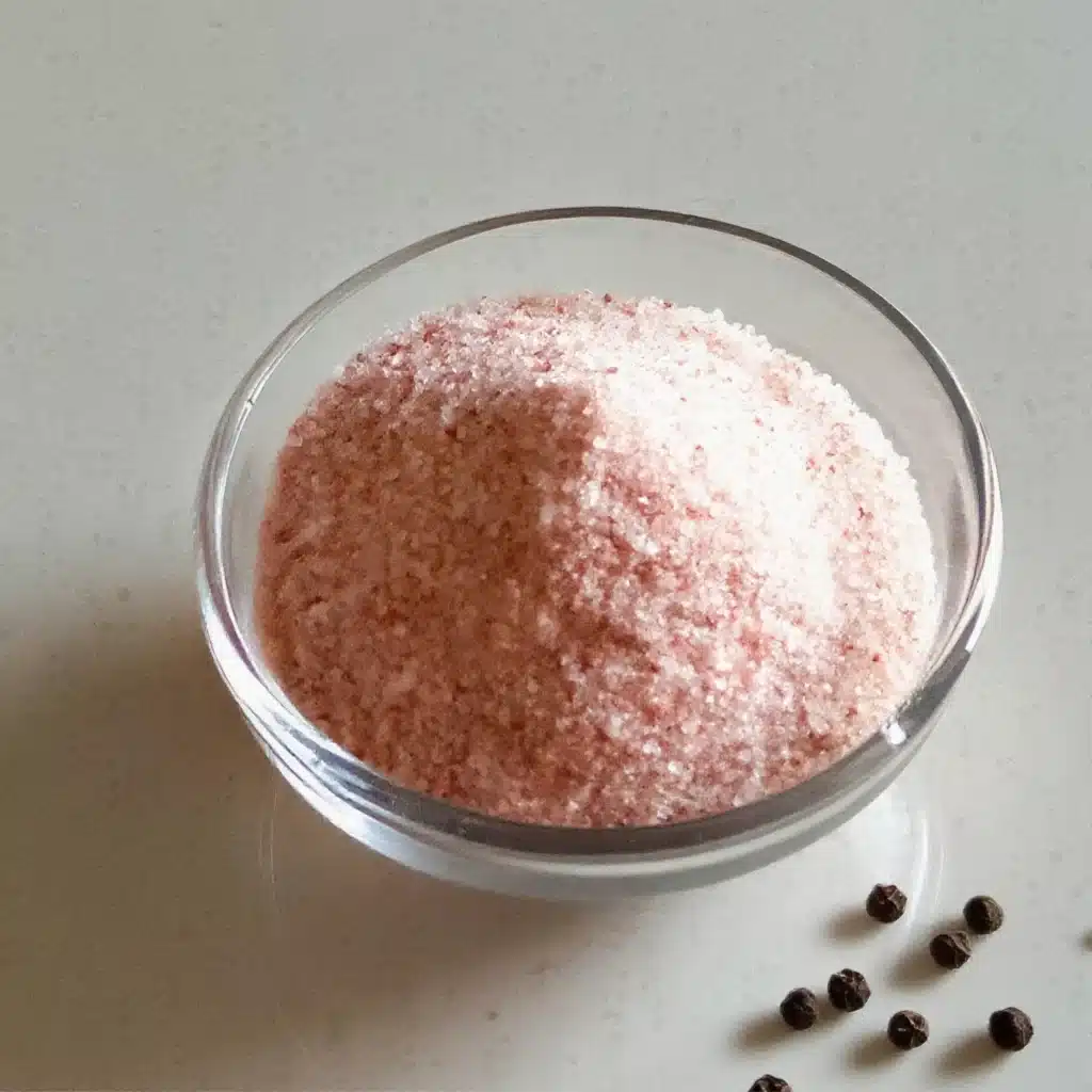 Morning detox drink with lemon and Himalayan pink salt