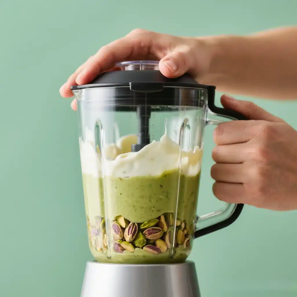 Pistachio Cream Recipe: (Italian-style) 3 Blending pistachios for Pistachio Cream Recipe