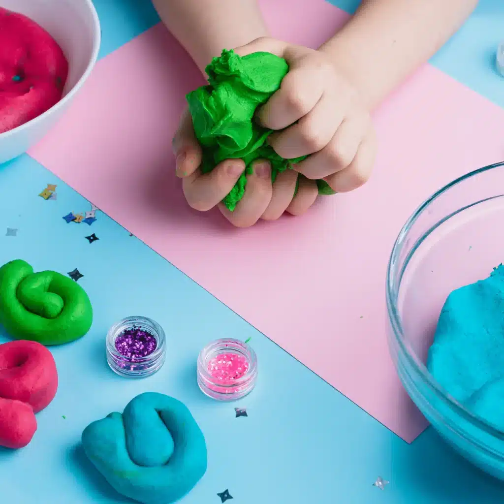 Cloud Dough Recipe 1 Easy cloud dough recipe with colorful homemade playdough.